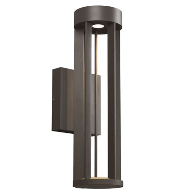 Visual Comfort Modern Turbo Outdoor LED Wall Sconce in Bronze