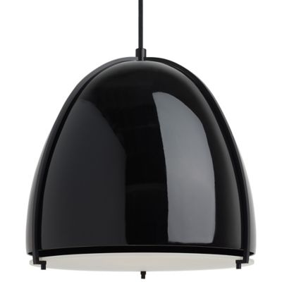 Visual Comfort Modern Paravo Pendant Light - Color: Black - Size: 1 light -