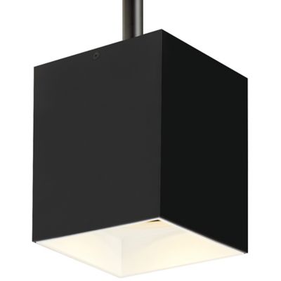Visual Comfort Modern Exo 6 Inch LED Pendant Light in Black