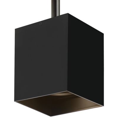 Visual Comfort Modern Exo 6 Inch LED Pendant Light in Black