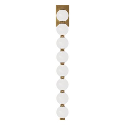 Visual Comfort Modern Perle LED Wall Sconce in White, Size: 28 In