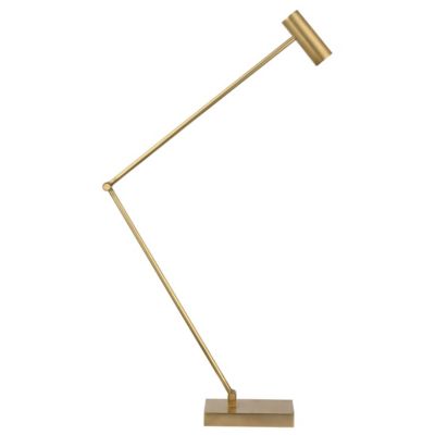 Visual Comfort Modern Ponte X-Large LED Table Lamp in Brass