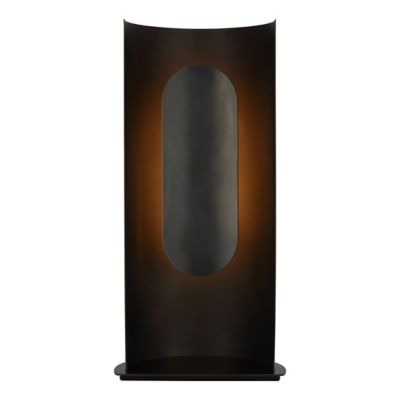 Visual Comfort Modern Shielded LED Table Lamp in Bronze