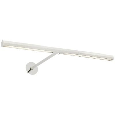 Visual Comfort Modern Plural Faceted LED Picture Light in Silver, Size: 12"