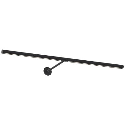 Visual Comfort Modern Plural Faceted LED Picture Light in Black, Size: 24"