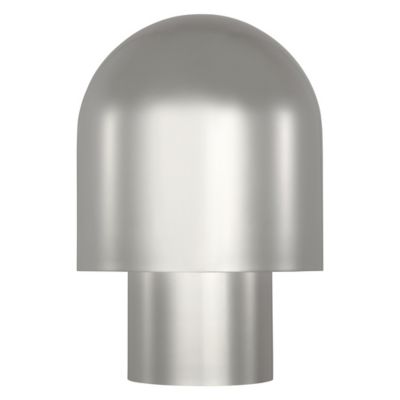 Visual Comfort Modern Kennett LED Table Lamp in Silver