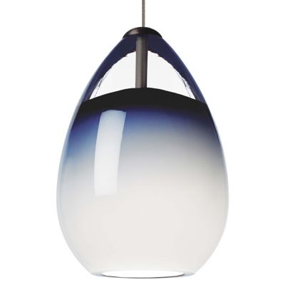 Visual Comfort Modern Alina Mini Pendant Light in Blue