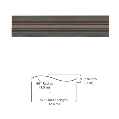 Visual Comfort Architectural Pre-Bent S Curve Monorail - Color: Brown - 700