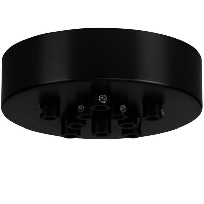 Visual Comfort Architectural Soco Mini 11 Port Round Canopy - Color: Black 