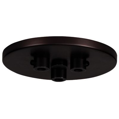 Visual Comfort Architectural Soco Mini 3 Port Round Canopy - Color: Black -