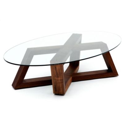 ARTLESS Focal Ellipse Coffee Table - Color: Clear - A-F-W-60