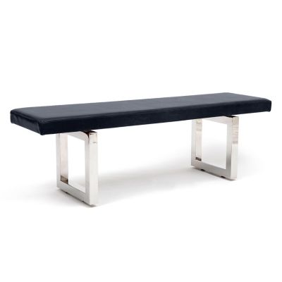 ALCY1455794678 ARTLESS GAX 16 Leather Bench - Color: Black - Size sku ALCY1455794678