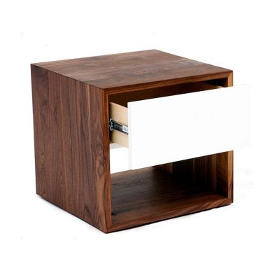 ARTLESS THN .75 Nightstand - Color: White - A-THN-.75X-WH