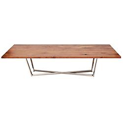 GAX X Dining Table, Stainless Steel Base