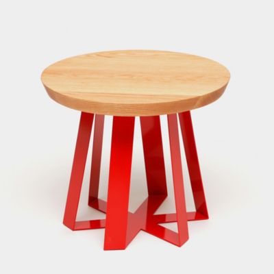 ARTLESS ARS End Table - Color: Red - A-ARS-R-22-O