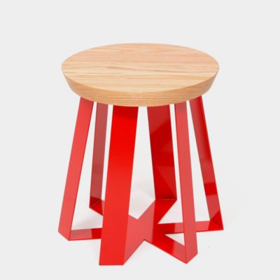 ARTLESS ARS Stool - Color: Red - A-ARS-R-O