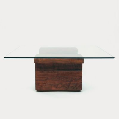 ALCY5358310 ARTLESS SQG38 Square Glass Top Table - Color: Clea sku ALCY5358310