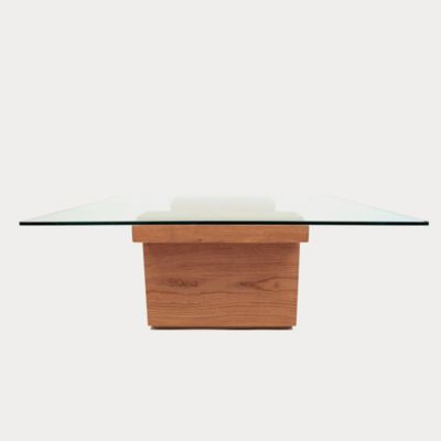 ALCY5358311 ARTLESS SQG38 Square Glass Top Table - Color: Clea sku ALCY5358311