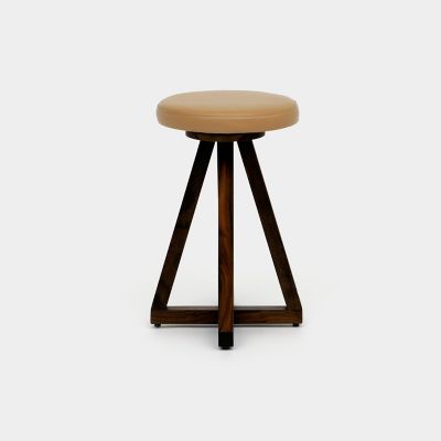 ARTLESS X Stools - Color: Brown - Size: Counter Stool - A-X2-L-M-W