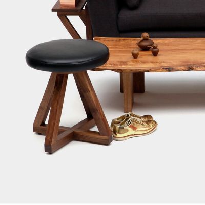 ARTLESS X Stools - Color: Black - Size: Low Stool - A-X1-L-N-W