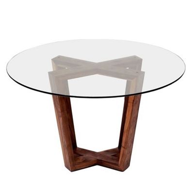 ARTLESS GAX XW Dining Table - Color: Clear - Size: Large/48- - A-GAXXW-W