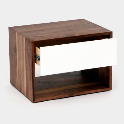 ARTLESS THN .85 Nightstand - Color: White - A-THN-.85X-WH