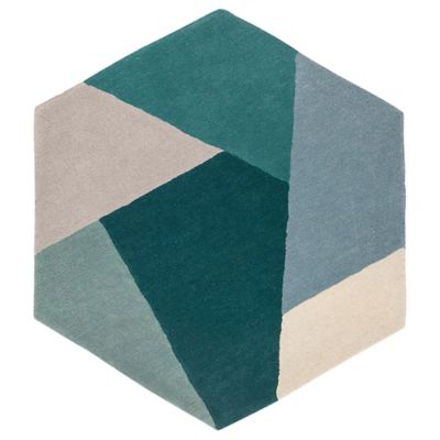 Hexa Hexagonal Area Rug, Set of 2