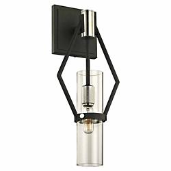 Raef Wall Sconce (Black & Polished Nickel/16 In) - OPEN BOX
