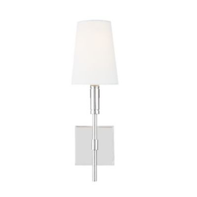 Visual Comfort Studio Beckham Classic 1 Light Wall Sconce in Silver