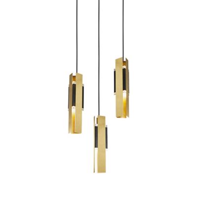 Tooy Excalibur LED Multi-Light Pendant Light - Color: Brass - Size: 3 light