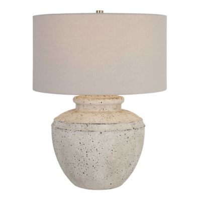 Uttermost Artifact Table Lamp - Color: White - Size: 1 light - 30162-1