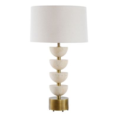 Uttermost Hemisphere Table Lamp in White