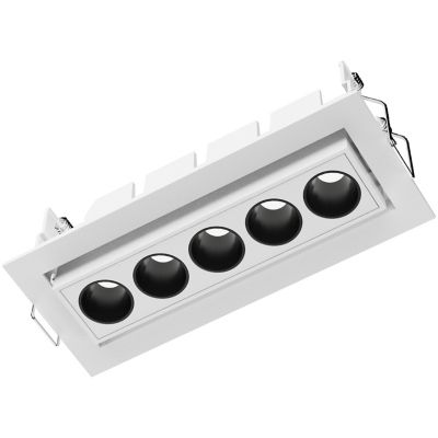 Verozza Lighting Fusion Adjustable LED Downlight - Color: White - Size: 5 l