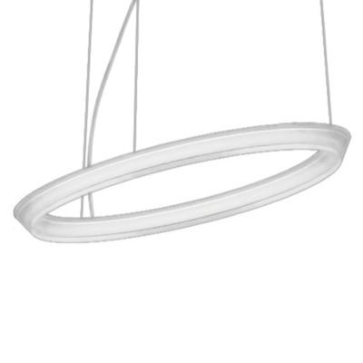 Vibia Halo 2330 Single Circular Pendant Light - Color: White - 2330-03/23