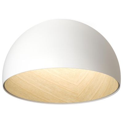 Vibia DUO 4878 Bowl Flushmount Light - Color: White - 4878-93/12