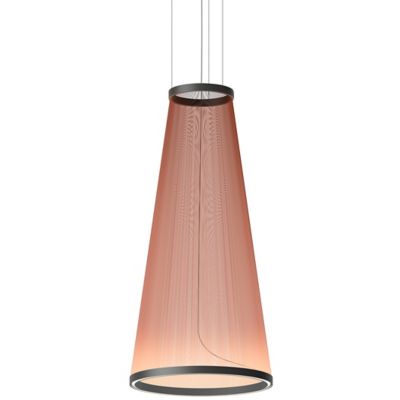 Vibia Array LED Conical Pendant Light - Color: Red - Size: Small - 1855-37/