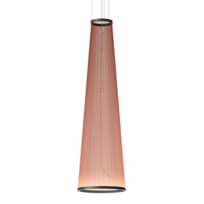 Vibia Array LED Conical Pendant Light - Color: Red - Size: Medium - 1860-37