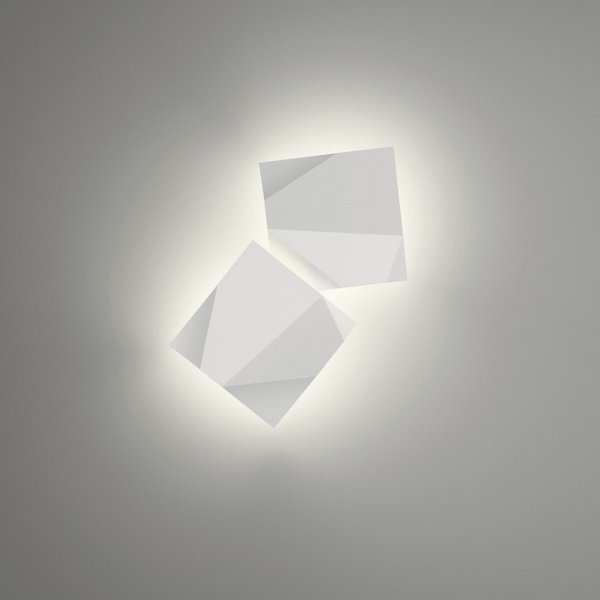 Origami 4504 | 4506 LED Wall Sconce - Color: White - Size: 2 light - Vibia 4504-29/14