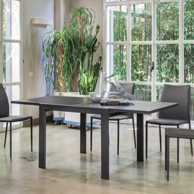 Versavita Dimitra Doubling Extendable Dining Table - Color: White - 42.21 M