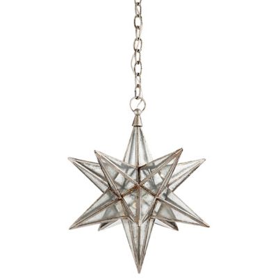 Visual Comfort Signature Moravian Star Pendant Light - Color: Clear - Size: