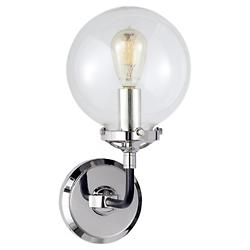 Bistro Clear Glass Wall Sconce