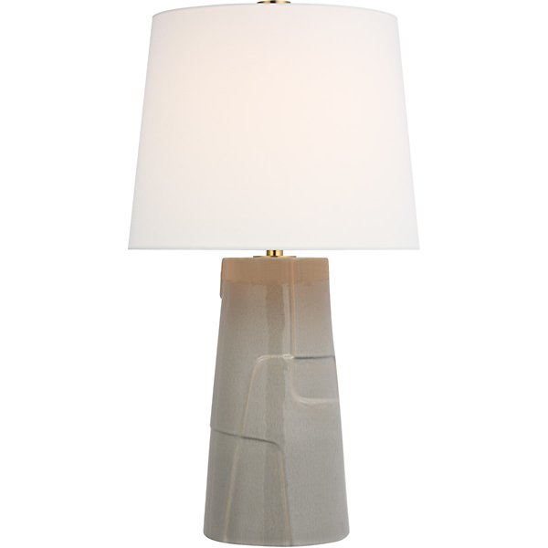 Braque Debossed Table Lamp - Color: Grey - Size: 1 light - Visual Comfort Signature BBL 3622SHG-L