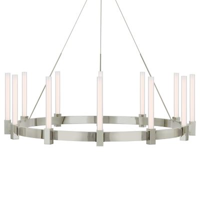 Visual Comfort Signature Mafra LED Chandelier - Color: Silver - Size: 12 li