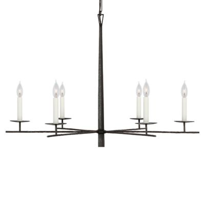 Visual Comfort Signature Arnav 6-Light Chandelier - Color: Black - Size: La