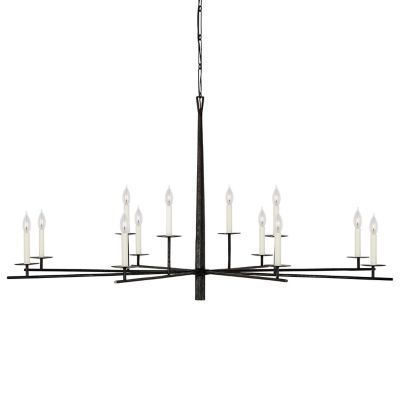 Visual Comfort Signature Arnav XL Chandelier - Color: Black - Size: 12 ligh