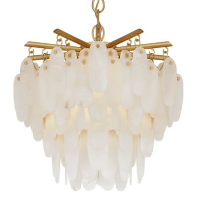 Visual Comfort Signature Cora Semi-Flushmount Light - Color: Brass - Size: 