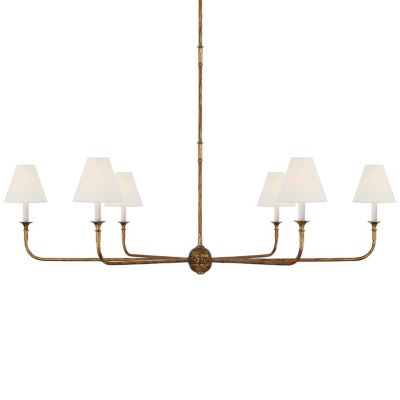 Visual Comfort Signature Piaf Chandelier in Gold, Size: Extra Large