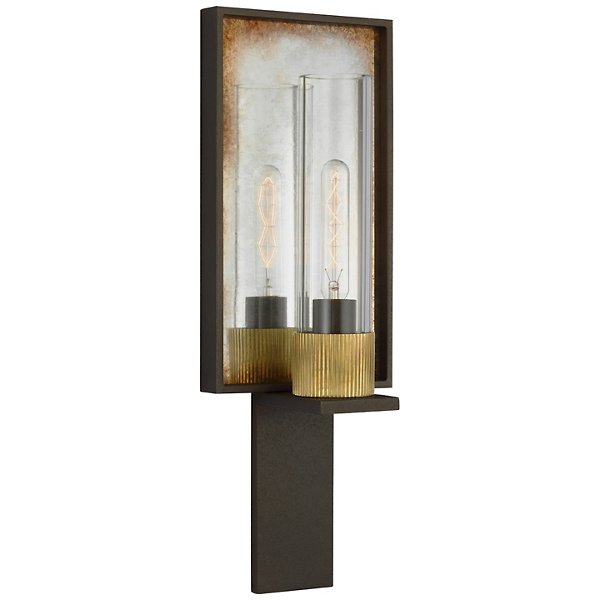 Beza Reflector Wall Sconce - Color: Black - Size: 1 light - Visual Comfort Signature RB 2005WI/AM-CG