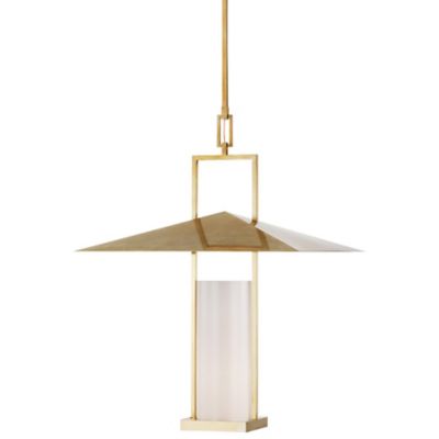 Visual Comfort Signature Amity Pendant Light - Color: White - Size: Medium 