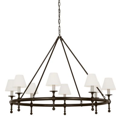 Visual Comfort Signature Classic Chandelier - Color: Black - CHC 5819BZ-L